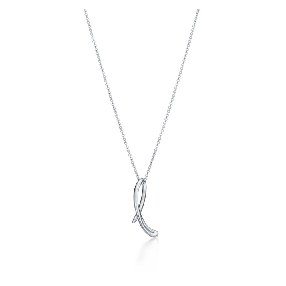 Tiffany & Co monogram “L” necklace